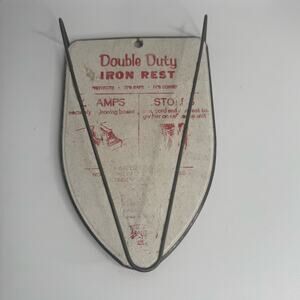 Vintage 1940/1950s Double Duty Iron Rest Or Hanger Laundry Room Decor
